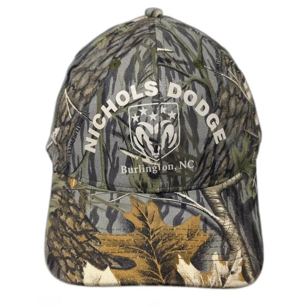 Daystone Snapback Gray Camo Nichols Dodge Ram Burlington NC OS Hat Adjustable